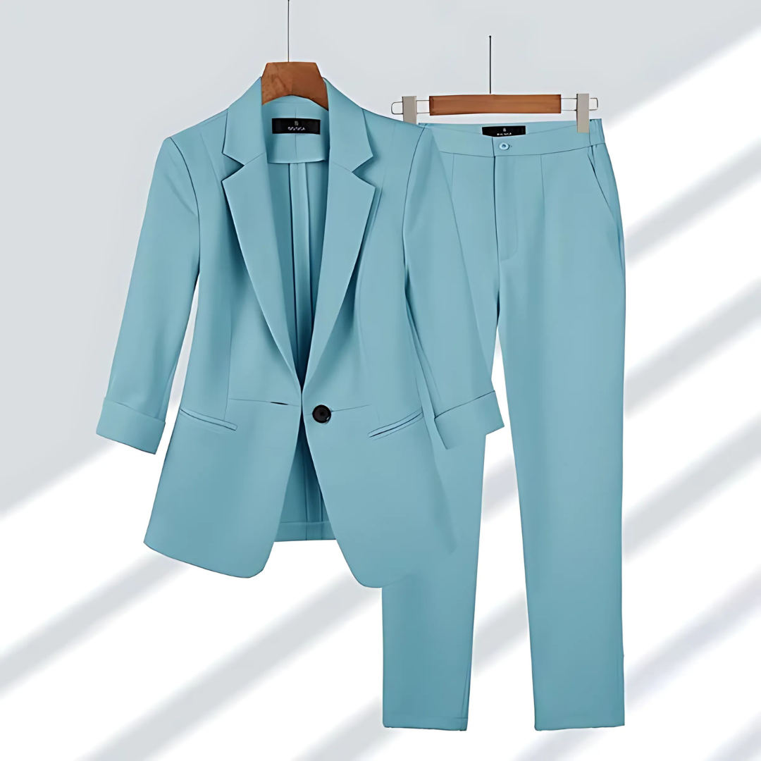 Chic Blazer with Matching Trousers