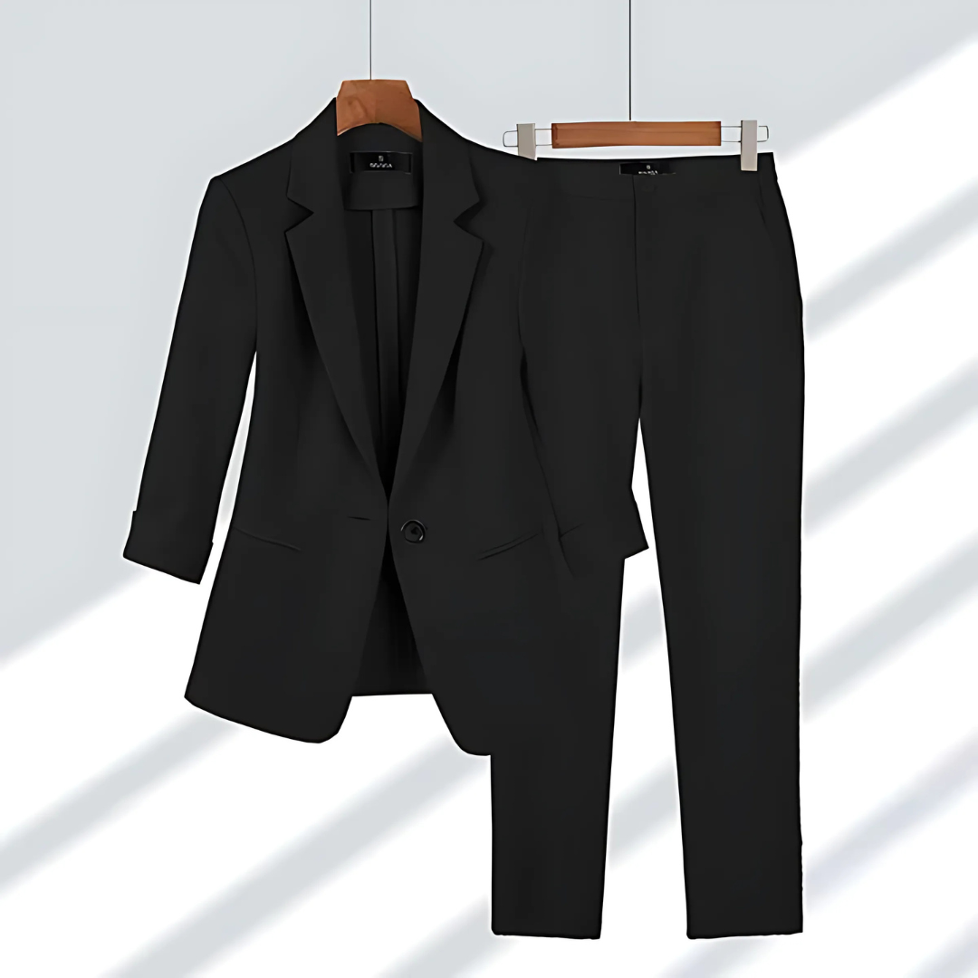 Chic Blazer with Matching Trousers