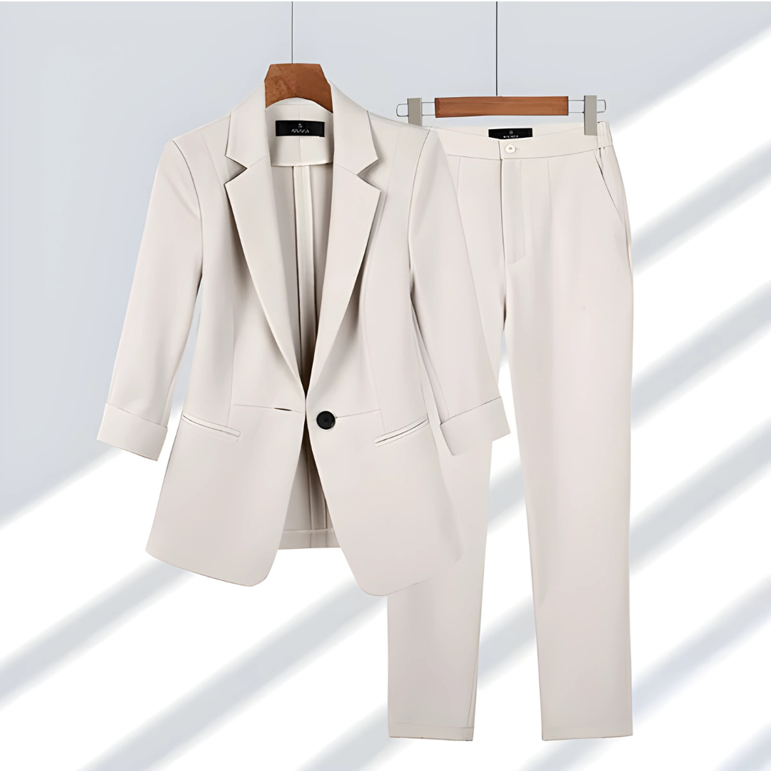Chic Blazer with Matching Trousers