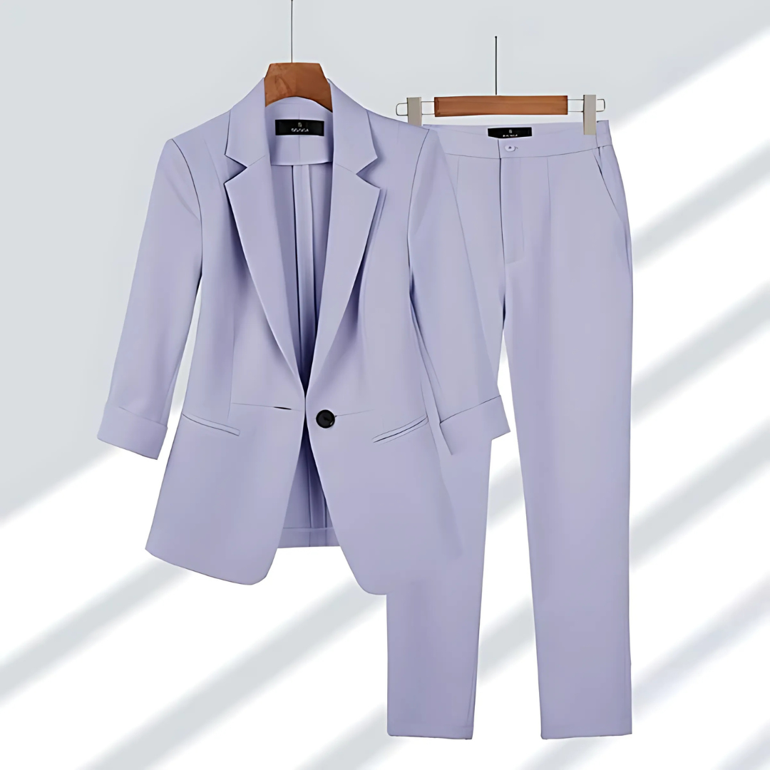 Chic Blazer with Matching Trousers