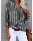 Everyday Wear Striped Button Shirt