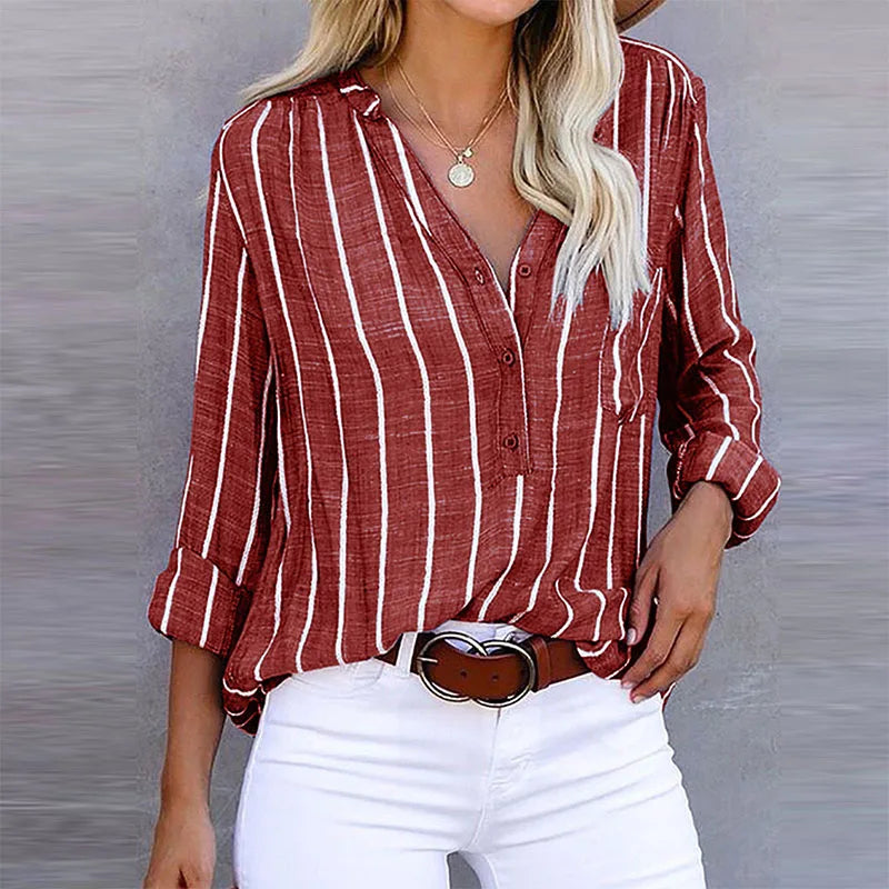 Everyday Wear Striped Button Shirt