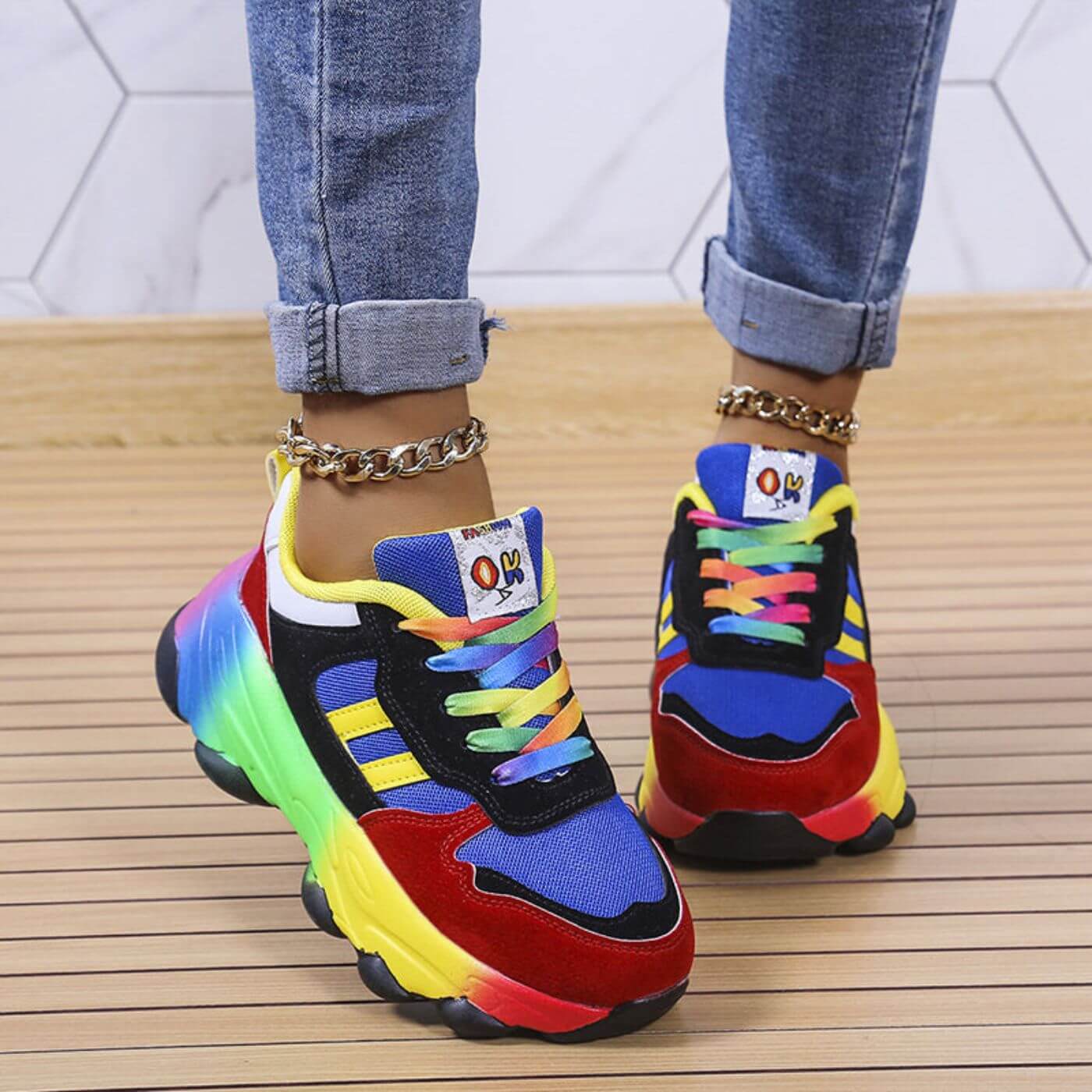 Stylish Women’s Sneakers with Orthopedic Design