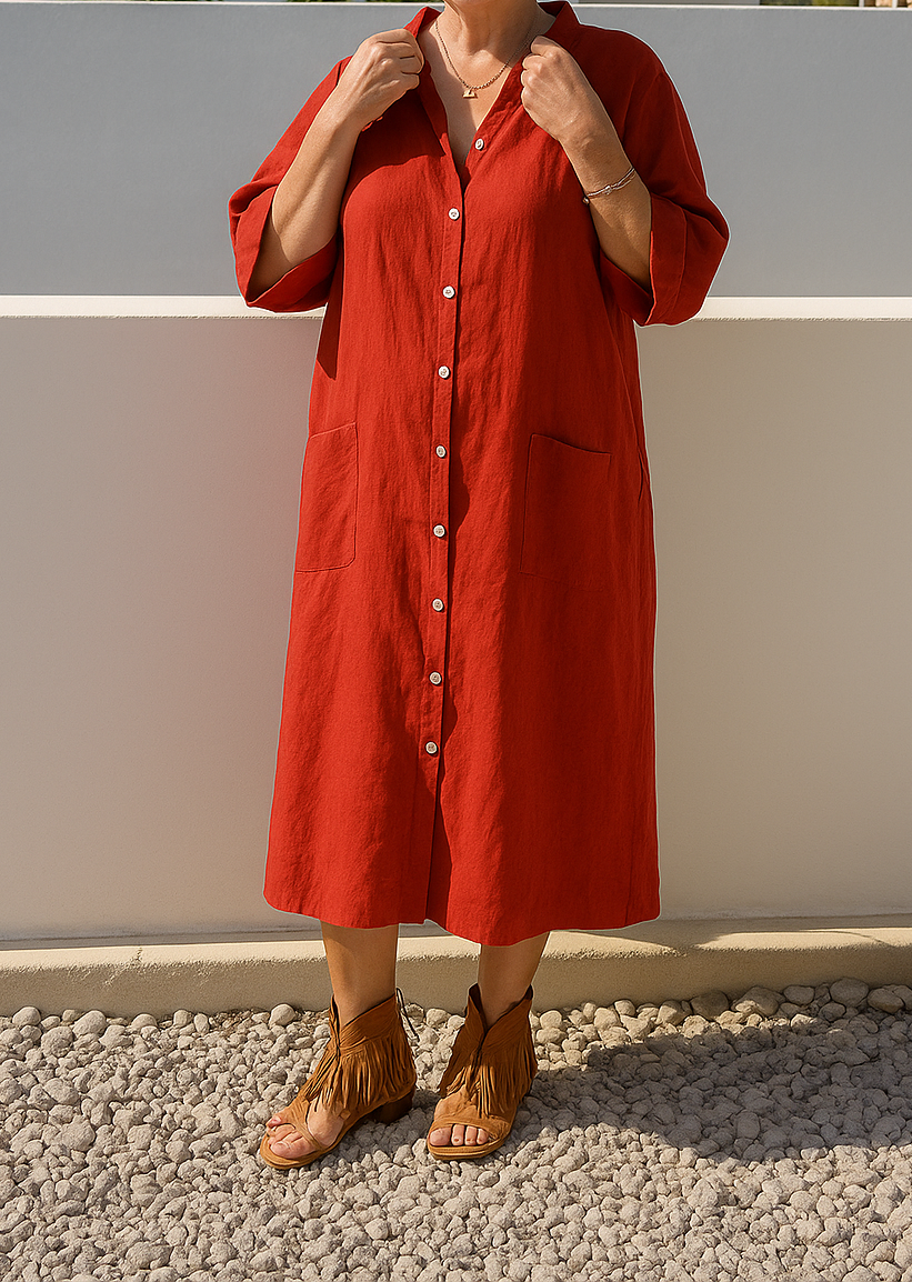 Everyday Shirt Dress with Relaxed Silhouette