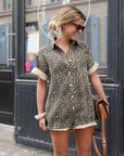 Mini Cheetah Printed Romper