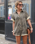 Mini Cheetah Printed Romper