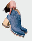Elegant Embroidered Leather Boots
