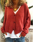 Comfortable Relaxed Fit Knit Cardigan
