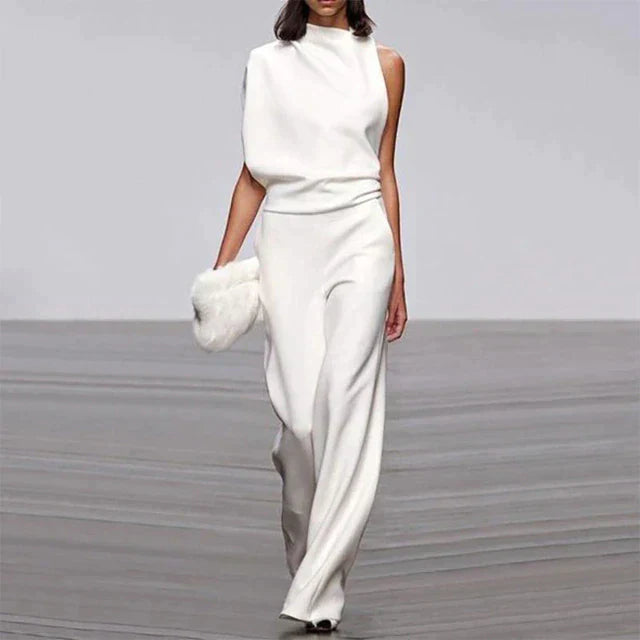 Chic Sleeveless Jumpsuit with Wide Legs for Women