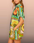 Bloom Print Matching Shorts Set