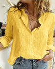 Oversized Blouse with Button Closure