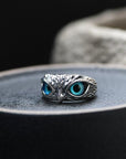 Adjustable Silver Opal Ring