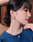 Elegant Heart-Shaped Pearl Earrings