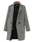 Full-Length Wool Coat with Lapels