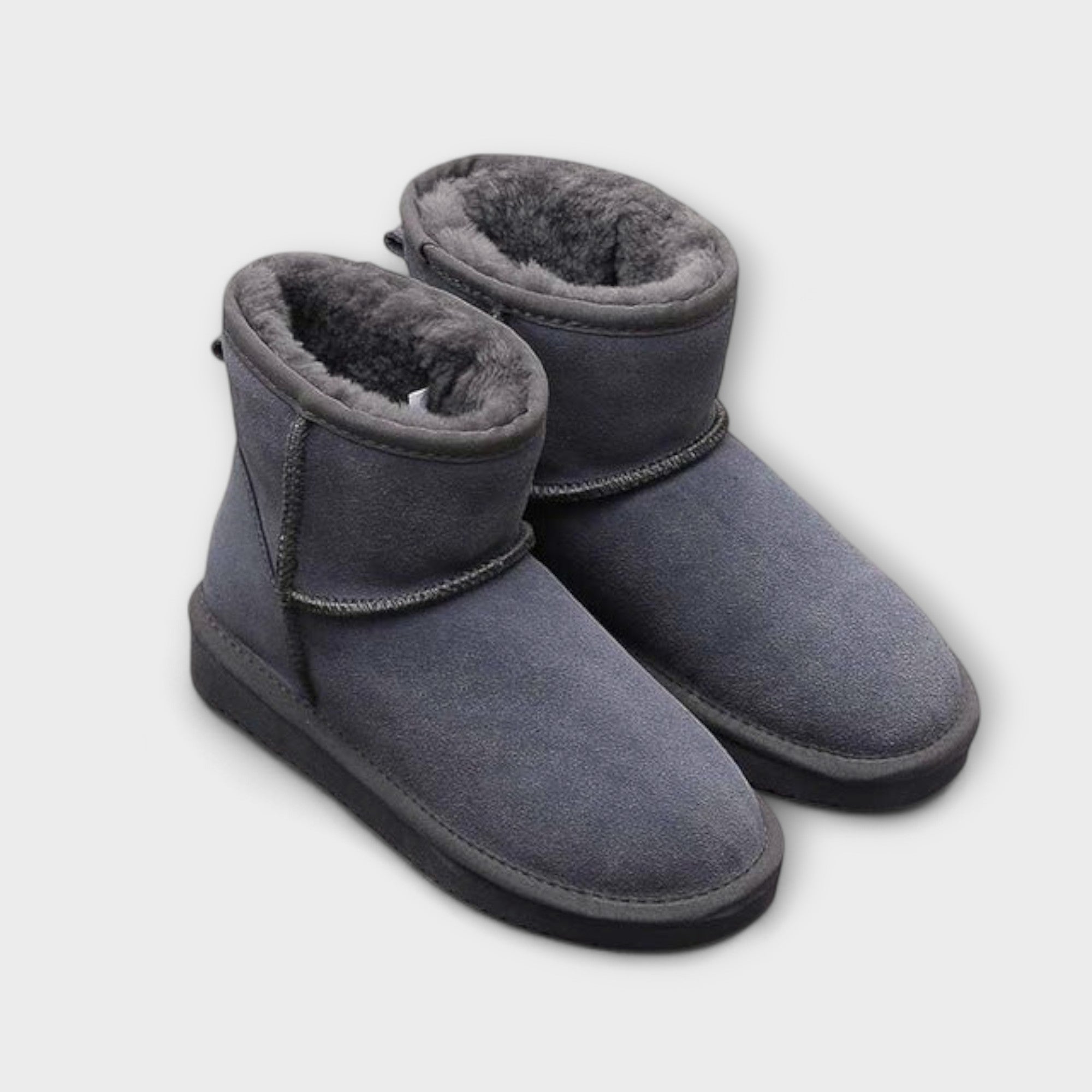 Winter Boots Lined with Ankle Height