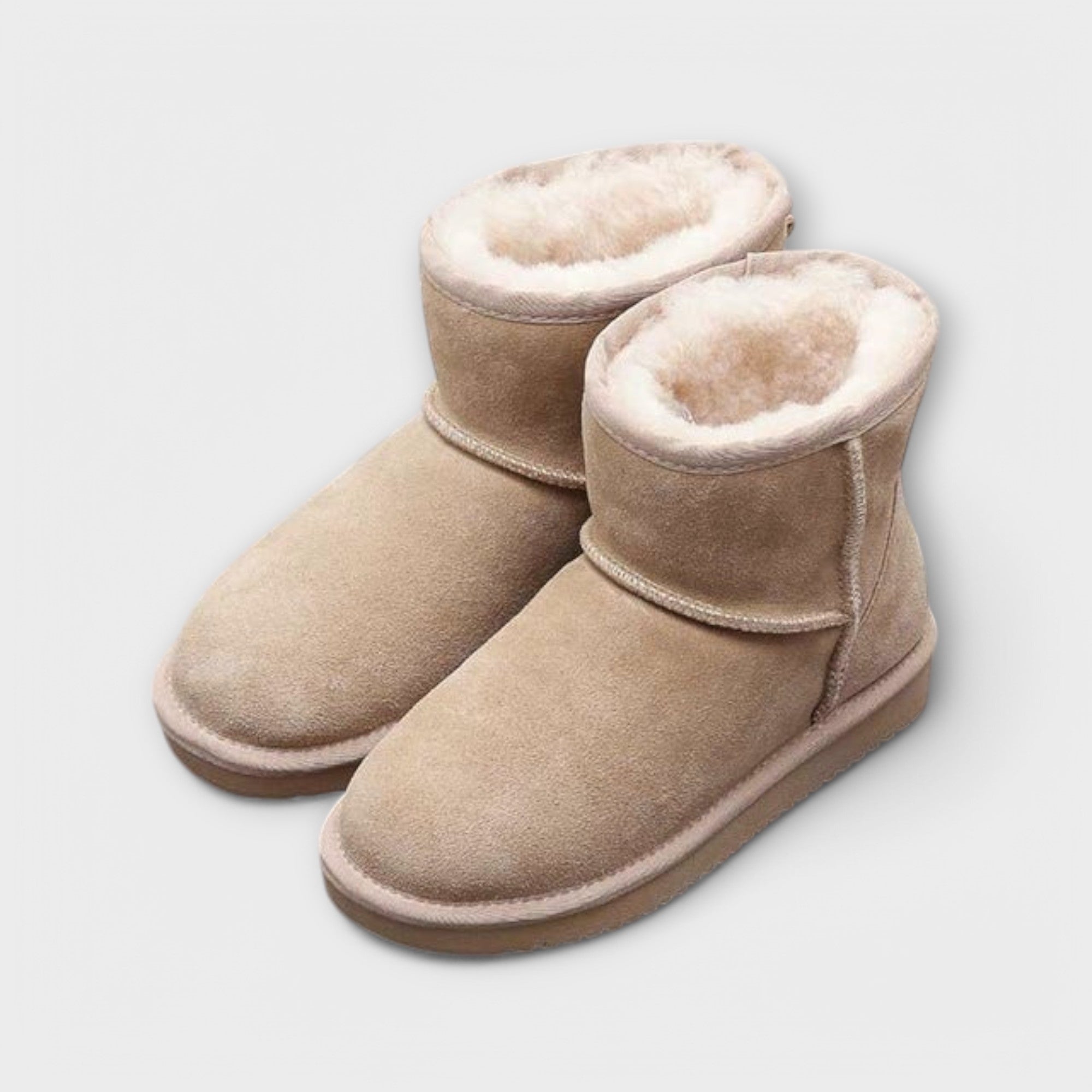 Winter Boots Lined with Ankle Height
