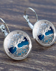 Dainty Silver Tree Stud Earrings