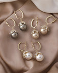 Elegant Malia Pearl Dangle Earrings