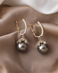 Elegant Malia Pearl Dangle Earrings