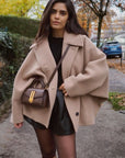Chic Oversized Wool Jacket Women