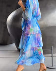 Glamorous V-Neck Maxi Dress For Women