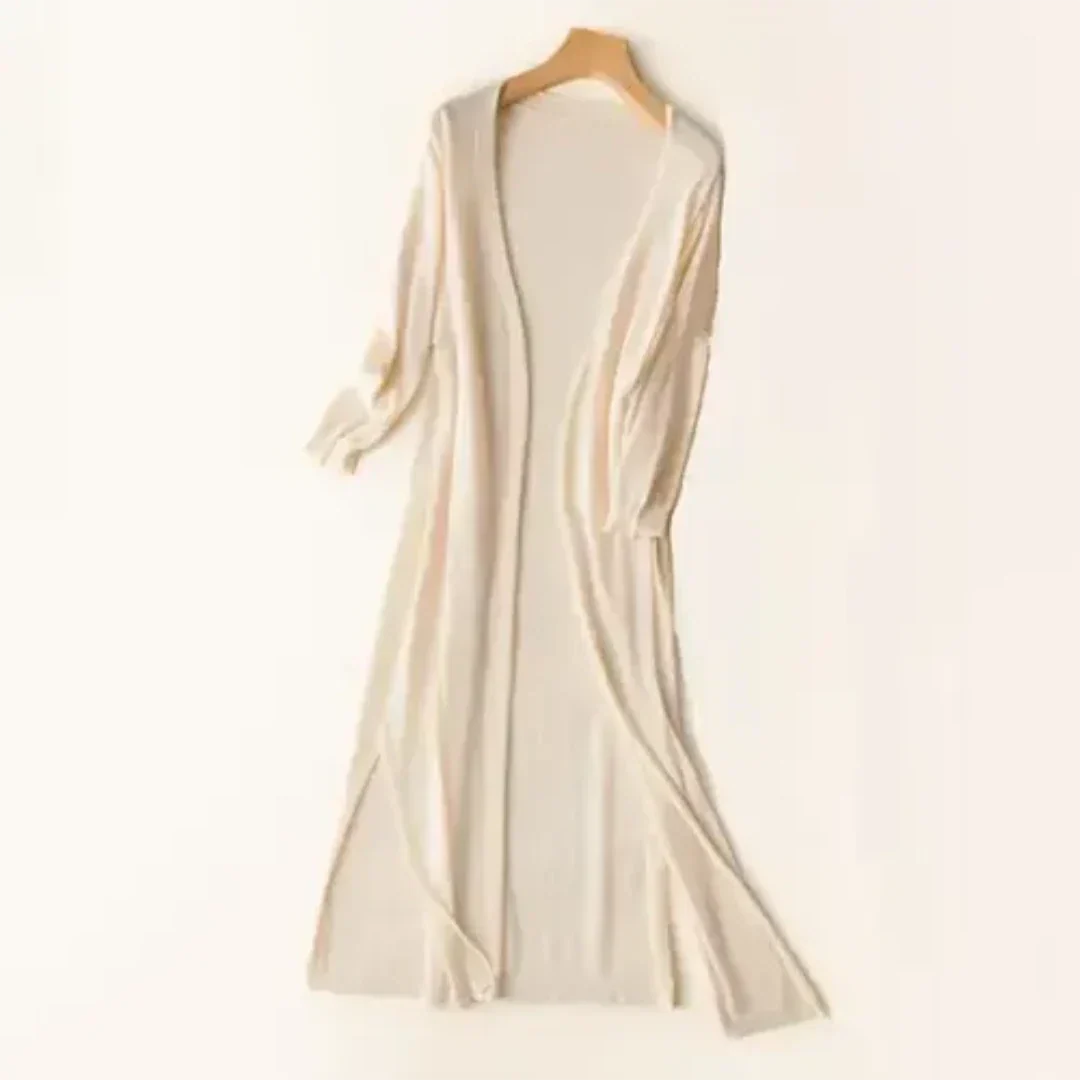 Women's Long Lightweight Elegant Cardigan
