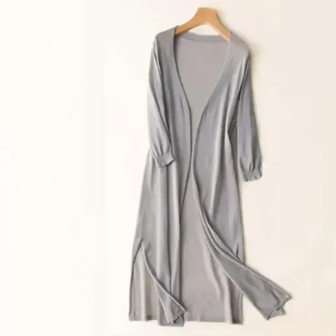 Women's Long Lightweight Elegant Cardigan