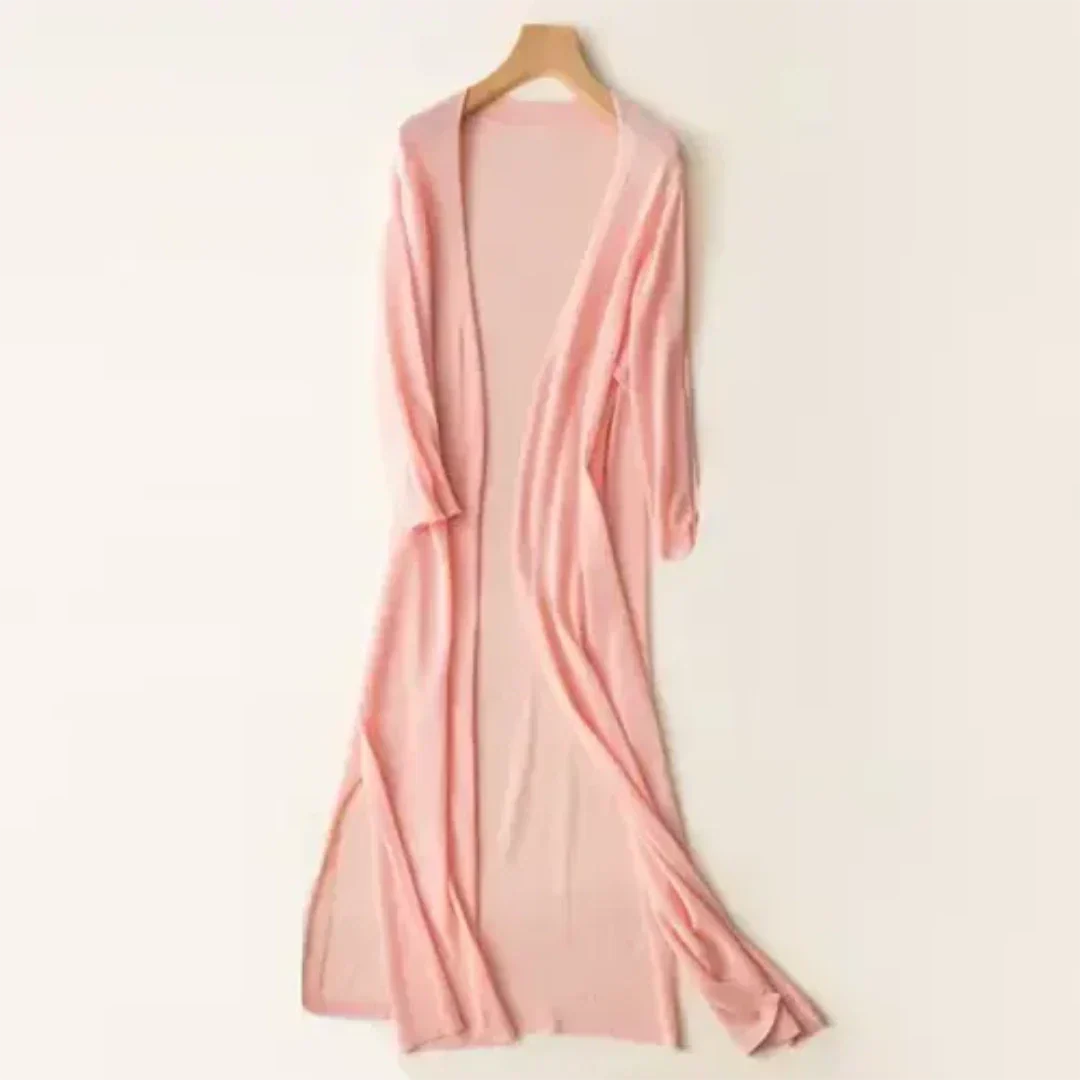 Women's Long Lightweight Elegant Cardigan