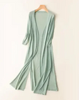 Women's Long Lightweight Elegant Cardigan