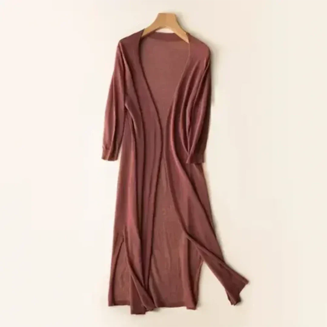 Women's Long Lightweight Elegant Cardigan