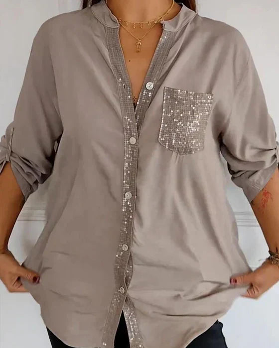Glam Top with a Sophisticated Edge