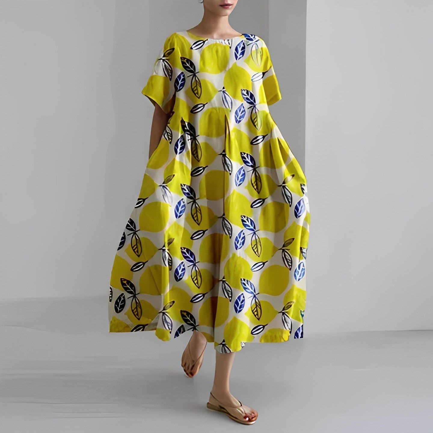 Retro Big Swing Loose Maxi Dress