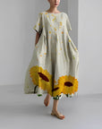 Retro Big Swing Loose Maxi Dress
