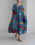 Retro Big Swing Loose Maxi Dress