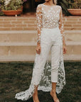Timeless Elegant White Bridal Jumpsuit