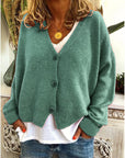 Comfortable Relaxed Fit Knit Cardigan