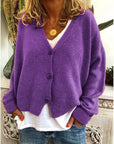 Comfortable Relaxed Fit Knit Cardigan