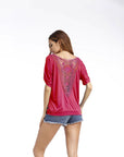 Loose Fit Hollow Floral Summer Shirt