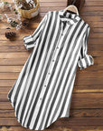 Breathable Cotton Linen Tunic Top