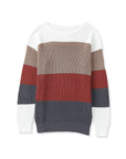 Women's Color Block Knitted Sweater