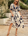 Chic V-Neck Floral Summer Dress