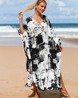 Feminine Wrap Dress in Whisper Fade Tones