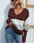 Cross-Border V-neck Sweater Women's Top