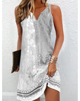 Women's Floral Print Long Dress