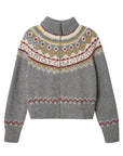 Women's High Collar Knit Sweater