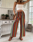 Casual Stripe Print Pant