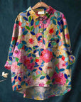 Chic Floral Blouse with Trendy Style