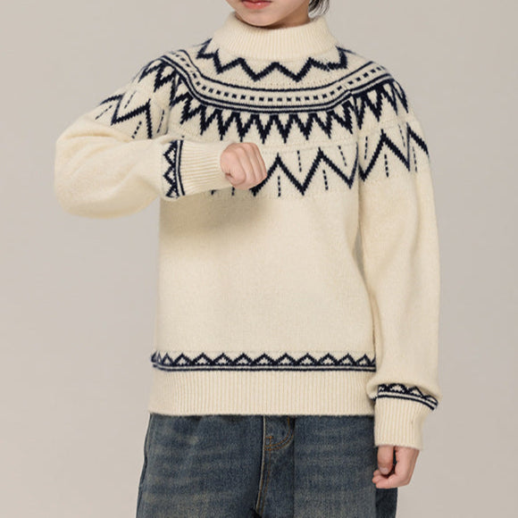 Children's Pullover Long Sleeve Sweater