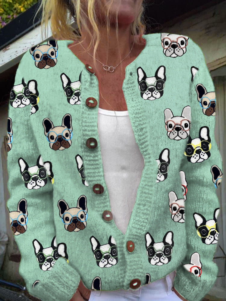 Casual Women’s Cardigan with Digital Print