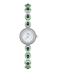 French-Style Waterdrop Crystal Watch